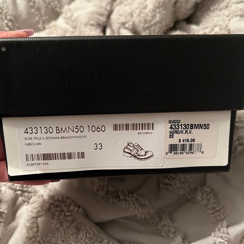 Brand new boys Gucci shoes.